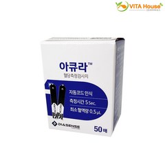 공식판매점 비타하우스 아큐라 혈당시험지 50매, 50개입, 1개