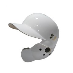 도쿠마 도코마 야구헬멧 검투사헬멧 외귀 우타자(화이트유광), 우타검투사（좌귀）