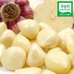 [산지발송]22년산 국내산 무농약 깐마늘(중) 1kg, 1개