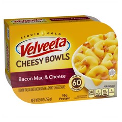 Velveeta Cheesy Bowls Bacon Mac & Cheese 미국 벨베타 베이컨 맥앤치즈 즉석 파스타 9oz 255g 6팩, 6개