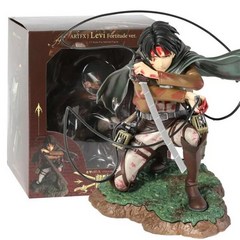 진격의 거인 피규어 굿즈 Titan Levi 아커만 Fortitude ver에 대한 공격. PVC 그림 Collectible Model 키덜트 크리스마스 175266, 16cm box