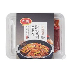 하림 춘천식 닭갈비 (순한맛) 500G (아이스포장 포함), 옵션1 - 신선포장 (+아이스박스), 옵션2 - 아이스박스포장 (아이스박스+아이스팩)