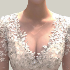 앙블리 누브라 웨딩 누드브라 실리콘 촬영 드레스 속옷 비키니 코르셋 왕뽕