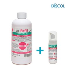 [베이비리앙] 디스콜K 300ml 리필팩+전용용기 1개(임산부 시린이 치과용 거품치약)