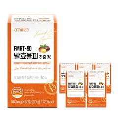 고농축 FMRT-90 발효 율피 추출 정 90%, 6개, 60정