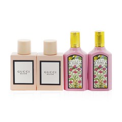 구찌 - 미니어처 코프레: 2x 블룸 EDP + 2x 플로라 골저스 가드니아 EDP, White, 4x5ml/0.16oz