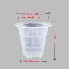 1PC Muti-Size 플라스틱 투명 난초 꽃 재배자 컨테이너 화분 액세서리 DIY 정원 홈 인테리어, 1