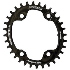 블랙스파이어(Blackspire) 스내글투스 시마노(Shimano) XT M8000 타원형 체인링 내로우-와이드 4-암 96mm - 블랙, 34