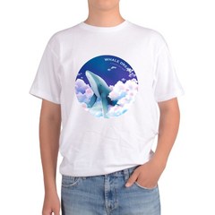 반팔티 남여공용 우주 고래 감성 고래 whale 밤하늘 디자인선택
