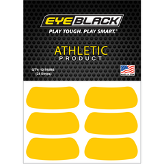 EYEBLACK Yellow 컬러 아이블랙 12 pair (24개) Dark Yellow 아이패치 스티커, 진노랑, 24개