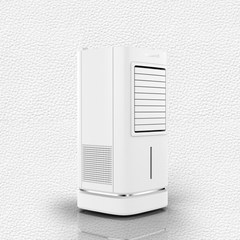 110V 휴대용 반도체 냉풍기 이동식 선풍기 2세대 에어컨 선풍기 수냉팬 탁상용 바람, 흰색, 190*190*400MM
