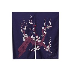 스피드가운-출입구노렌2 (매화) -100cm x 100cm / 노렌 주방 일식 가림막 가리개 커튼 일식소품 일본다찌 현관가림막 이자카야 노랜 노랭이 바란스, 1개