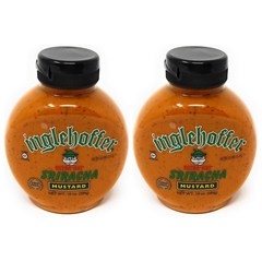 Inglehoffer Extra Hot Sriracha Mustard 잉글호퍼 엑스트라 핫 스리라차 머스타드 드레싱 소스 10.25oz(290g) 2팩, 1개