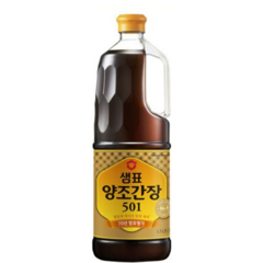 샘표 양조간장 501, 1.7L, 2개