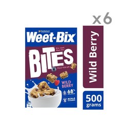Weet-Bix 위트빅스 바이츠 와일드베리 시리얼 500g 6팩, 6개