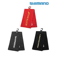 시마노 수건 낚시수건 피싱 타올 AC-060P, 블랙 - SHIMANO, 1개