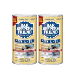 2개 주방 싱크대 다용도 청소 클렌저 세정제 분말 파우더 340 g Bar Keepers Friend, 340g