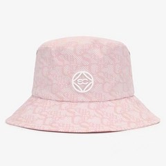 여성골프모자 벙거지 버킷햇 패턴 블루 핑크 베이지 자외선 보호 모자 스포츠 통기성 가네모찌, FREE