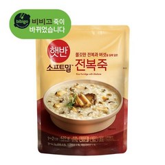 비비고 전복죽 파우치, 420g, 3개