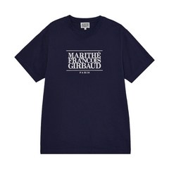 마리떼 프랑소와 저버 남여공용 클래식 로고 반팔 티셔츠 네이비 1MG23STS101 커플 반팔
