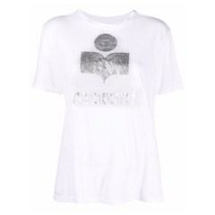 [국내당일] 이자벨마랑 에뚜왈 로고 화이트 반팔 티셔츠 TS0001FAA1N10E 20WH