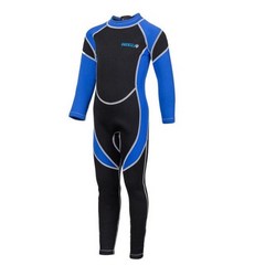 다이빙 서핑 슈트 2.5mm 네오프렌 잠수복 수영복 잠수복 긴팔 래쉬 가드 스노클링, 푸른, 6