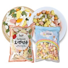 맘다해 우리쌀 오색떡국떡 1kg + 오색모양떡 1kg, 단품