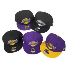 뉴에라 9fifty NBA 엔비에이 LA 엘에이 로스앤젤레스 레이커스 Lakers 농구 야구모자 연예인 힙합 스냅백 스넵백 캡 모자 950