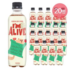 low 칼로리 카페인 스코비 아임얼라이브 탄산수 콤부차 PET 20병, 360ml, 20개