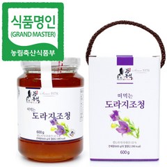 [두레촌] 명인 도라지청 600g/전통 식품명인 강봉석/도라지조청 명절선물세트, 상세 설명 참조