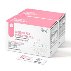 올바른 와이 케어 프로바이오틱스 질 유래 유산균 VL8, 180g, 2개