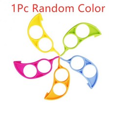 편리하고 안전한 두 손가락 타입 오픈 오렌지 껍질 주방 도구 1 개 무작위 컬러 주방 액세서리, One Color_CHINA, One Color_CHINA, 1 PC