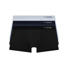 ELLE INNERWEAR 엘르 옴므 사이드로고 드로즈 3PACK ECMDR881BNB 182894