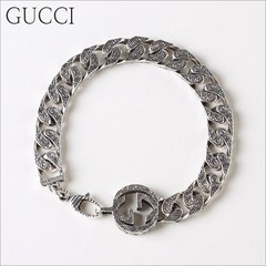 구찌쥬얼리 YBA454285001 GUCCI 인터락킹 G 체인 실버팔찌