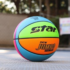 스타 점보 레인보우 농구공 5호 작은사이즈 초등학생