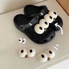 귀요미 장난꾸러기 빅아이즈 신발 슬리퍼 3D 파츠 세트 2pcs