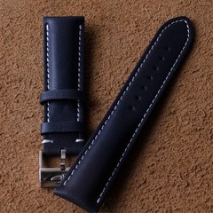 브라이틀링 호환 스트랩에 대 한 품질 22mm 정품 가져온 된 암소 가죽 시계 밴드 Watchband 슈퍼 오션 복수 자Navitimer 버클