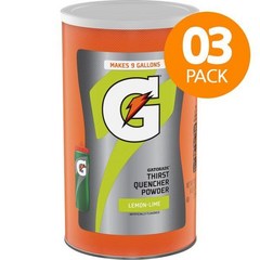 Gatorade Powder 게토레이 파우더 레몬-라임 2 170gx3, 2.17g, 3개