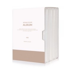 문구백서 소담 클리어앨범 4x6 4권세트 + 케이스, 480매