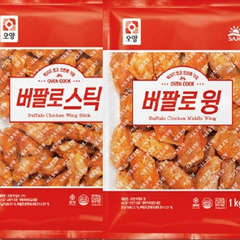 사조오양 버팔로윙 1kg +버팔로스틱(봉) 1kg, 1세트(2kg)
