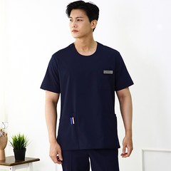 [누림상사] MR 스판 남성 수술복/ 병원유니폼 의사복 물리치료사