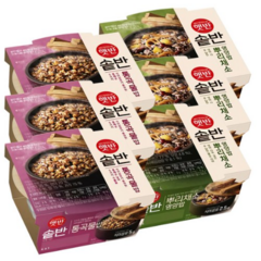 햇반 솥반 통곡물밥 200g x 3p + 뿌리채소 영양밥 200g x 3p 세트, 1세트