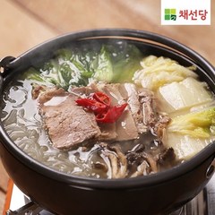 [채선당]소고기 샤브탕 800g x 8팩 + 칼국수면 230g x 8개 + 칠리소스