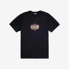 [정품] 디젤 T-저스트-C13 티셔츠 블랙 Diesel T-Just-C13 T-Shirt Black