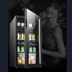가정용 쇼케이스 미니 술장고 음료 와인 홈바 사무실 탕비실 소형 오픈 음료수 술 냉장고, BC-90T