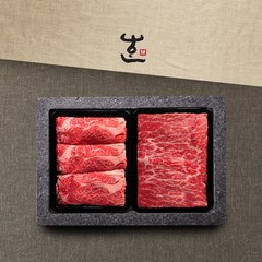 한우지예 1++(8)등급 알짜배기 4호 (등심500g 국거리500g) 선물세트, 1set