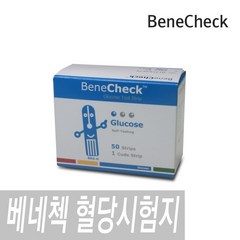 베네첵 3inOne 혈당시험지 1박스 50매 혈당스트립, 1개