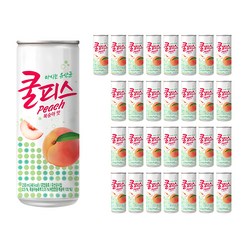 쿨피스 복숭아맛, 230ml, 30개