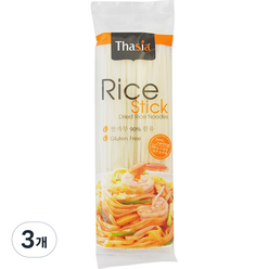 타이시아 쌀국수 3mm, 3개, 200g