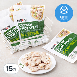 하림 이닭 한입 닭가슴살 바질 & 올리브 (냉동), 100g, 15개
